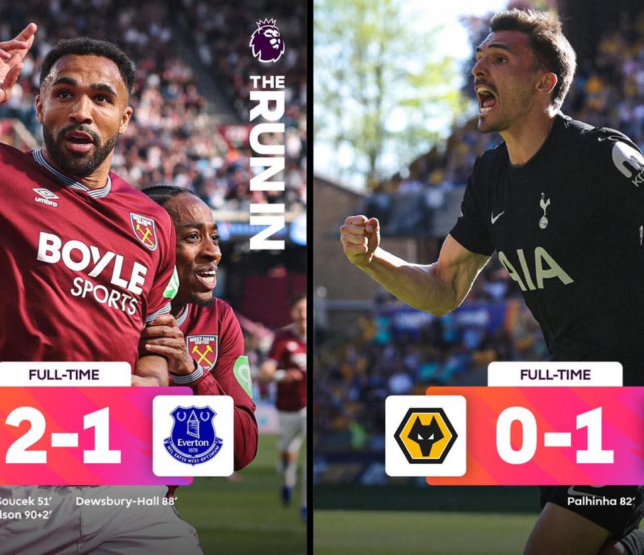 Tottenham iyo West Ham Oo Dagaal Adag Ugu Jira Ka Badbaadista Hoos U Dhaca